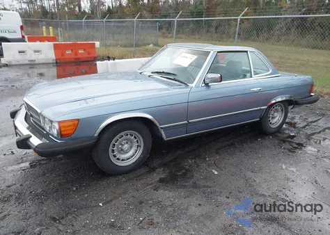1985 Mercedes-Benz 380 Sl z USA, uszkodzony, nr VIN WDBBA45C0FA018130